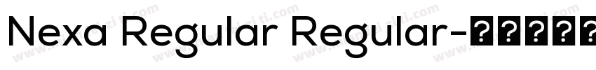 Nexa Regular Regular字体转换